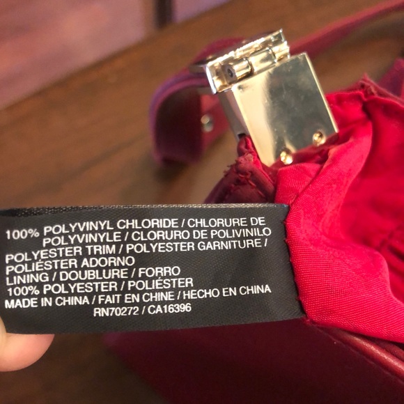 Red Liz Claiborne Handbag Purse - Picture 12 of 16